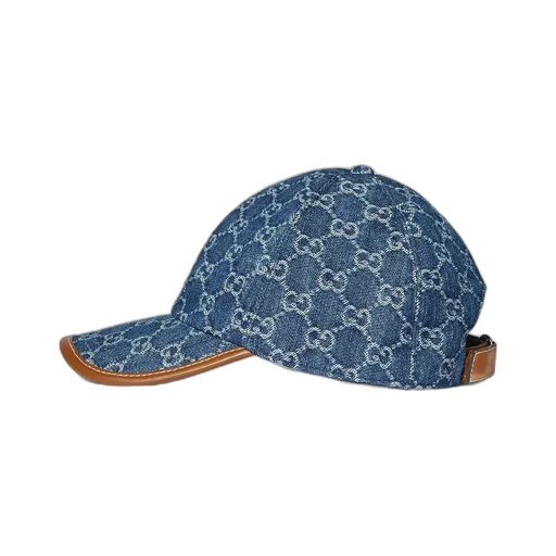 Gg Denim Baseball Hat