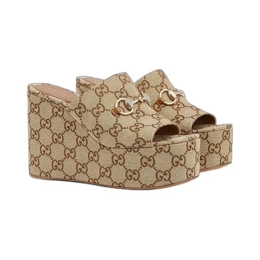 Wedge Sandal With Horsebit