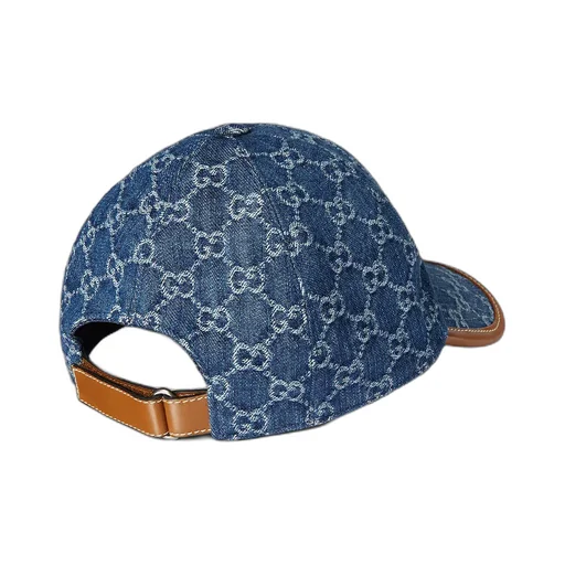 Gg Denim Baseball Hat