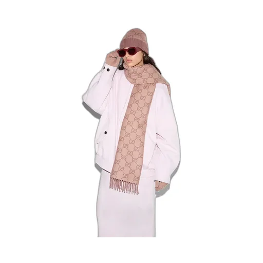 Gg Cashmere Lamé Shawl