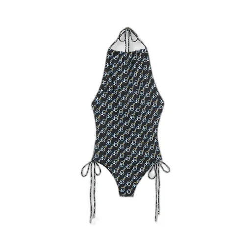 Printed Sparkling Jersey Swimsuit