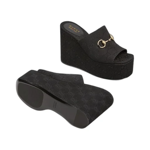 Wedge Sandal With Horsebit