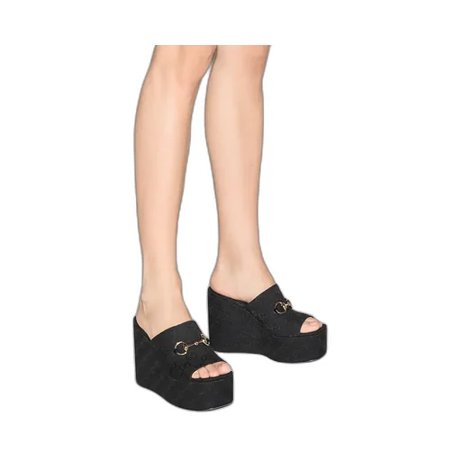 Wedge Sandal With Horsebit