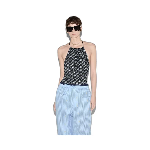 Printed Sparkling Jersey Swimsuit