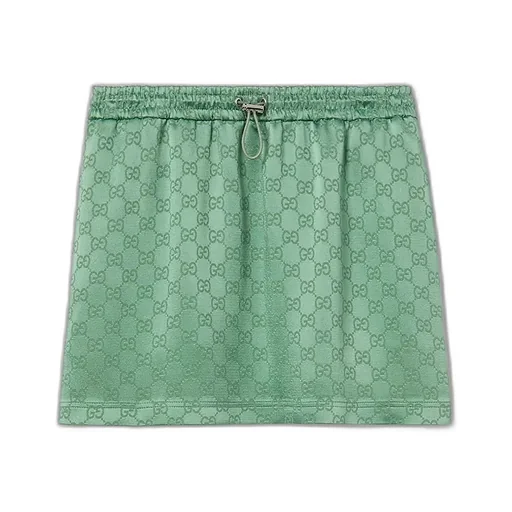 Gg Satin Mini Skirt