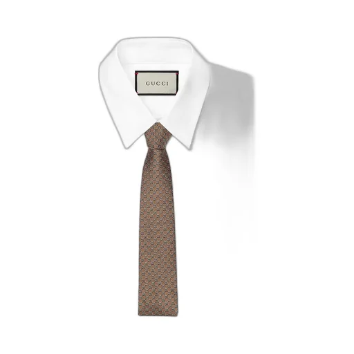 Gg Silk Jacquard Tie