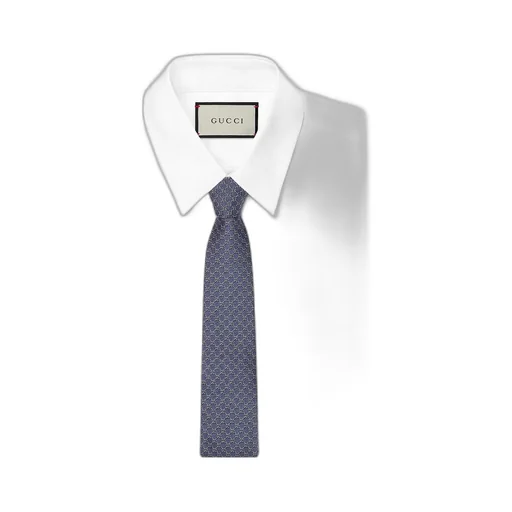 Gg Silk Jacquard Tie