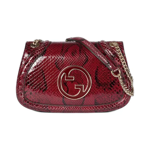 Gucci Blondie Python Medium Shoulder Bag
