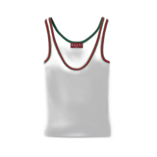 Cotton Rib Tank Top With Web