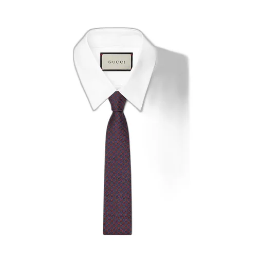 Gg Silk Jacquard Tie