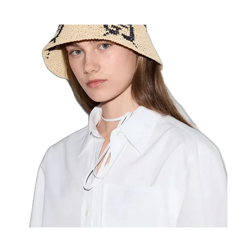 Cotton Poplin Shirt With Gucci Logo