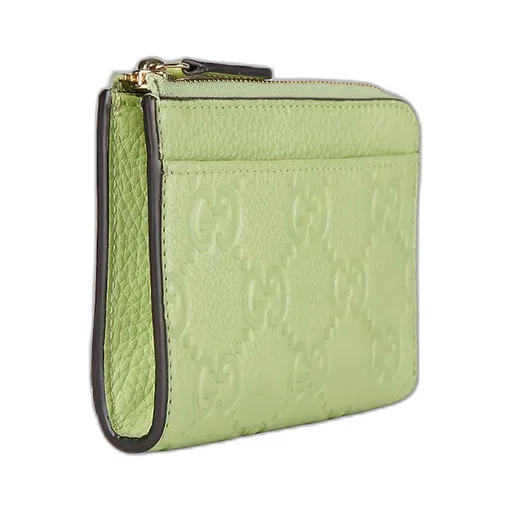 Gg Emblem Zip Card Case
