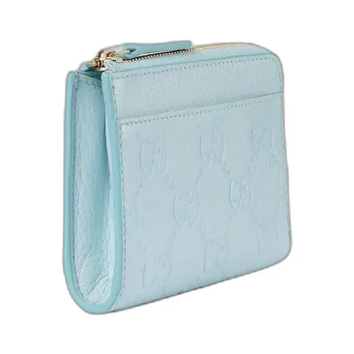 Gg Emblem Zip Card Case