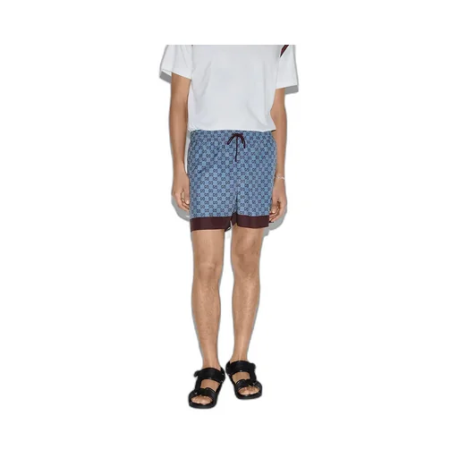 Printed Poplin Tech Swim Shorts