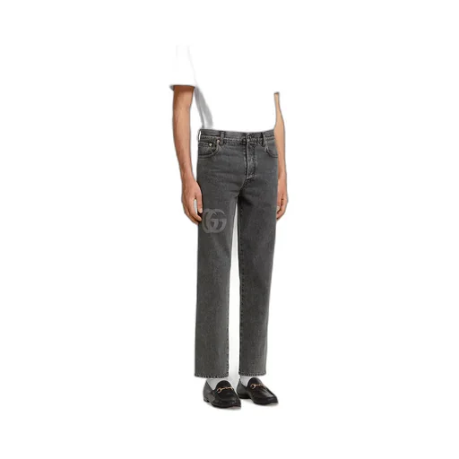Slim Fit Denim Pant With Logo Detail