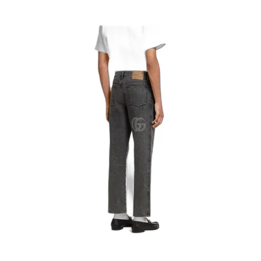 Slim Fit Denim Pant With Logo Detail