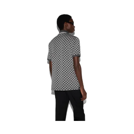 Gg Cotton Lamé Jacquard Polo Shirt