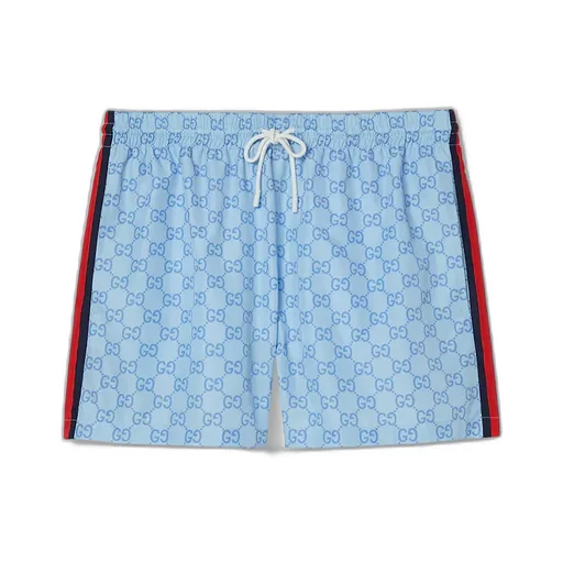 Printed Poplin Tech Swim Shorts