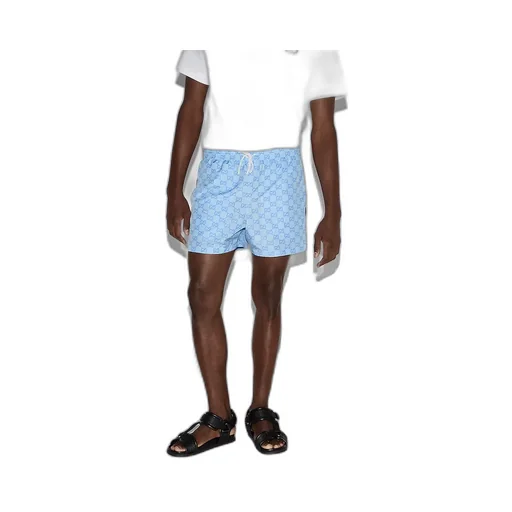 Printed Poplin Tech Swim Shorts