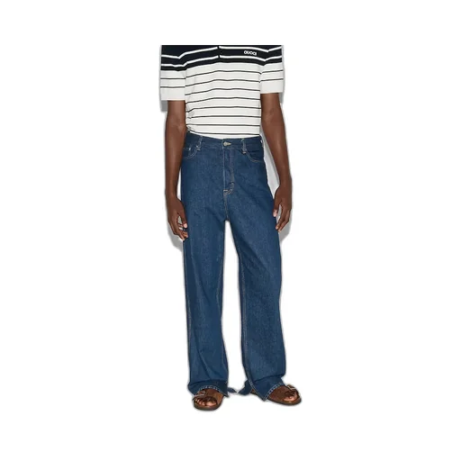 Denim Trousers With Embroidery