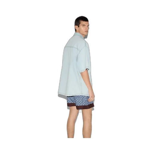 Lasered Denim Shirt