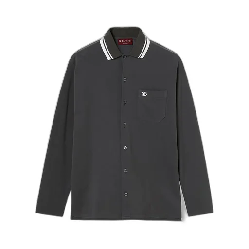 Embroidered Cotton Piquet Polo Shirt