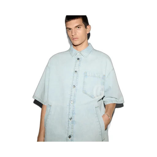 Lasered Denim Shirt