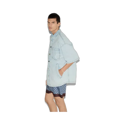 Lasered Denim Shirt