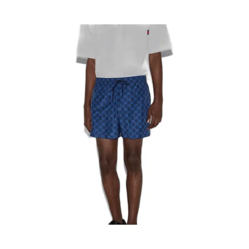 Printed Poplin Tech Swim Shorts