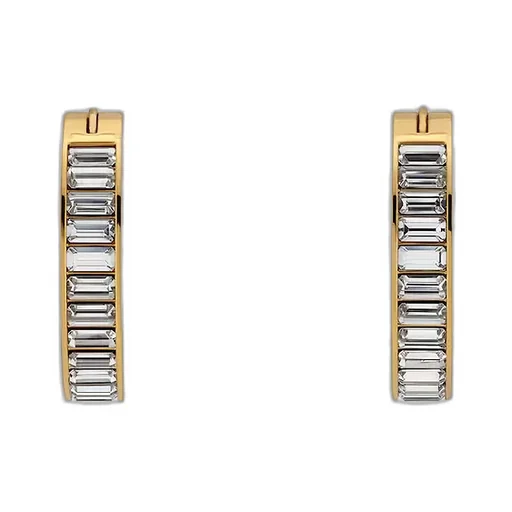 Gucci Blondie Crystal Hoop Earrings