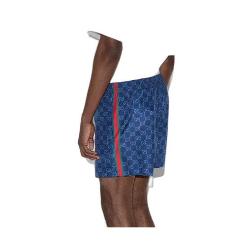 Printed Poplin Tech Swim Shorts