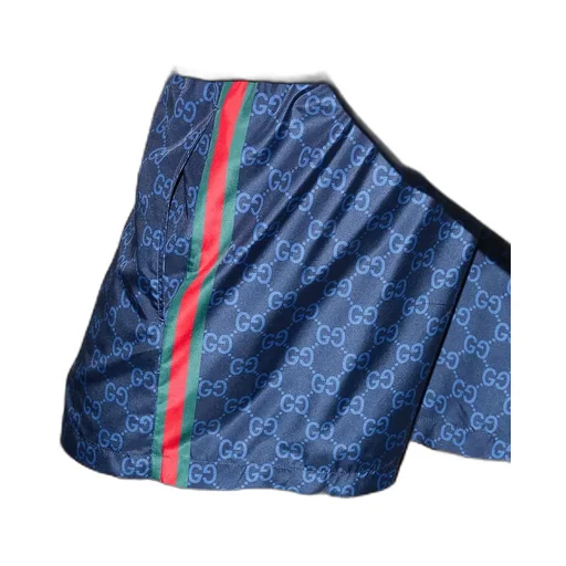 Printed Poplin Tech Swim Shorts