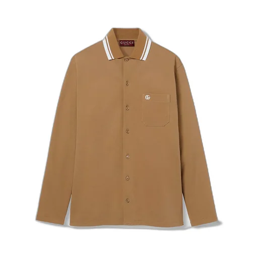 Cotton Piquet Polo Shirt With Embroidery