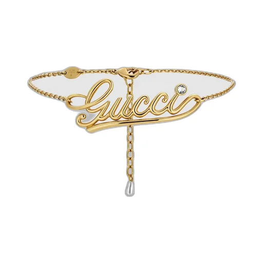 Choker Necklace With Gucci Script
