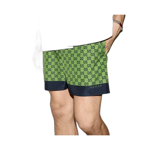 Printed Poplin Tech Swim Shorts