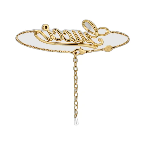 Choker Necklace With Gucci Script