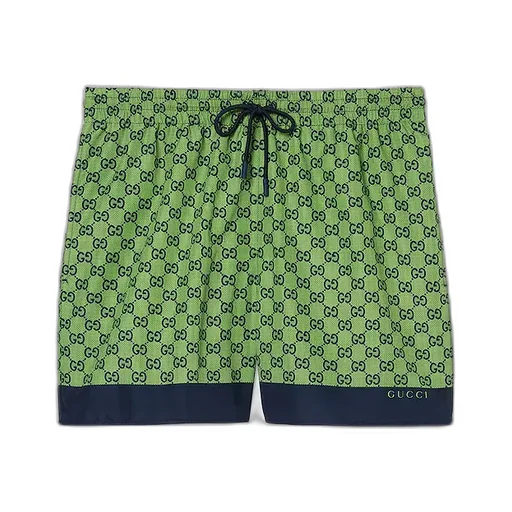 Printed Poplin Tech Swim Shorts
