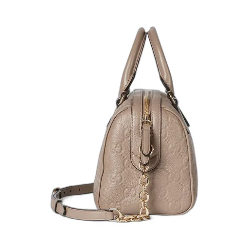 Gg Emblem Medium Boston Bag