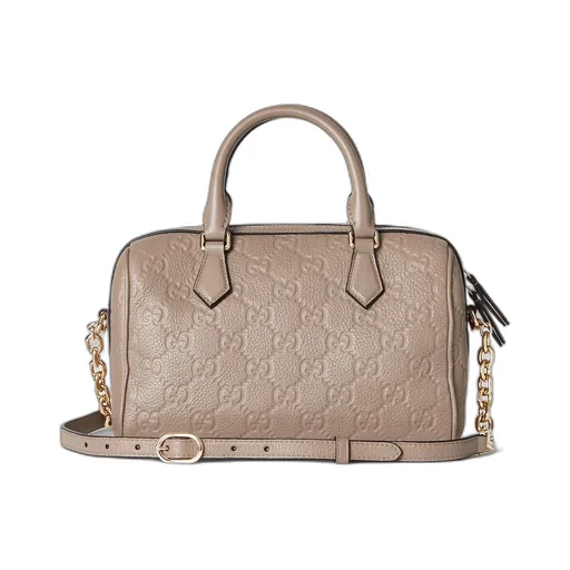 Gg Emblem Medium Boston Bag
