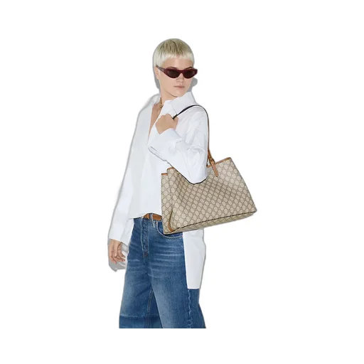 Gg Emblem Large Tote Bag