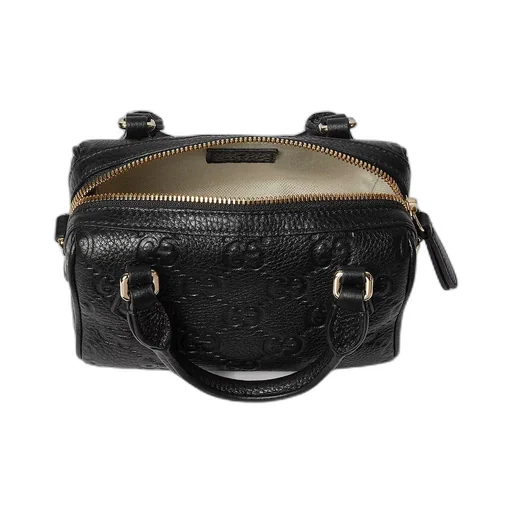 Gg Emblem Mini Boston Bag