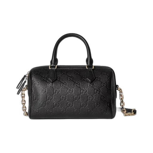 Gg Emblem Medium Boston Bag