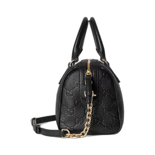 Gg Emblem Medium Boston Bag