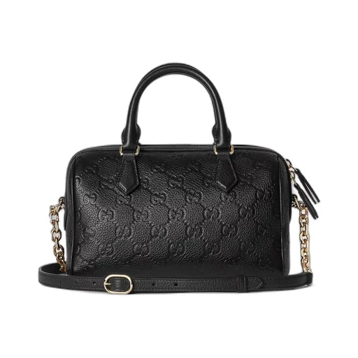 Gg Emblem Medium Boston Bag
