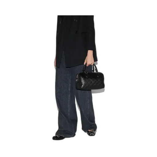 Gg Emblem Medium Boston Bag