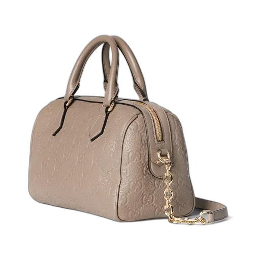 Gg Emblem Medium Boston Bag