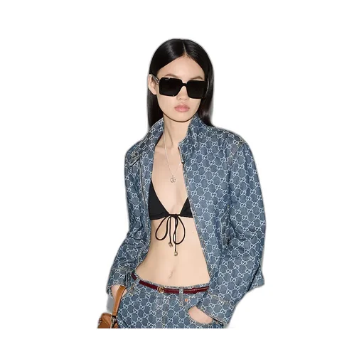 Gg Denim Jacquard Jacket