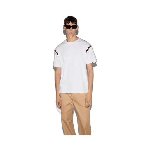 Cotton Jersey T-Shirt With Web