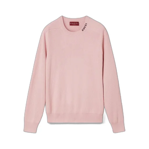 Silk Cotton Jumper With Intarsia