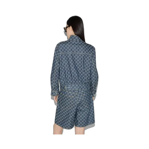 Gg Denim Jacquard Jacket